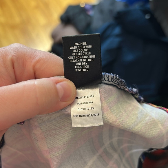 Torrid baby doll, Plaid vibrant Multicolor Women's Top with shoelace detail 3X - Picture 11 of 11